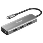 Equip Adapter USB-C -> HDMI/DisplayPort/VGA...