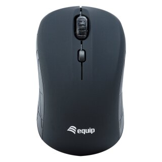 Equip Optische Maus kabellos USB Mini R+L schwarz