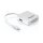 DELOCK Adapter mini Displayport 1.1 Stecker > Displayport / HDMI / DVI Buchse Passiv weiss