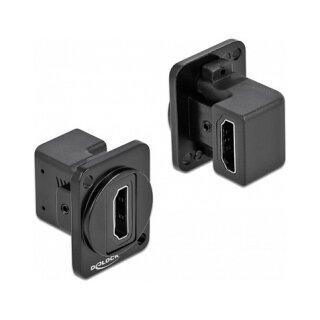 D-Typ Modul HDMI-A 90° gewinkelt Buchse zu Buchse