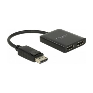 DELOCK DisplayPort 1.4 Splitter 1 x DisplayPort zu 2 x HDMI MST