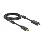 DELOCK Aktives DisplayPort 1.2 zu HDMI Kabel 4K 60Hz 3m