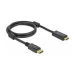 DELOCK Aktives DisplayPort 1.2 zu HDMI Kabel 4K 60Hz 1m