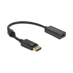DELOCK Adapter DisplayPort 1.2 Stecker zu HDMI Buchse 4K...