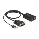 DELOCK Adapter DVI Stecker zu DisplayPort 1.2 Buchse...