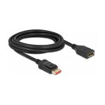 DELOCK DisplayPort Verlngerungskabel 8K 60 Hz 3 m