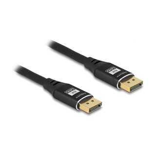 DELOCK DisplayPort Kabel 8K 60 Hz 1m schwarz Metall