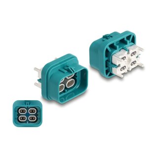 DELOCK HDMTD quad Stecker fur PCB Schutzart IP67 / IP69K