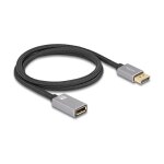 DELOCK DisplayPort Verlngerungskabel 8K 60 Hz 1 m grau...