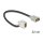 Keystone Modul HDMI Buchse 110° > HDMI Buchse mit Kabel weiß