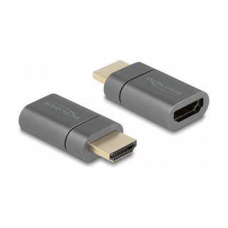 DELOCK HDMI Adapter Stecker zu Buchse 8K 60Hz magnetisch