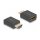 DELOCK High Speed HDMI with Ethernet Adapter Stecker zu Buchse 8K 60 Hz schwarz