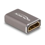 HDMI Adapter Buchse zu Buchse 8K 60 Hz grau Metall