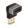 DELOCK HDMI Adapter Stecker zu Buchse 90 oben gewinkelt 8K 60 Hz grau Metall