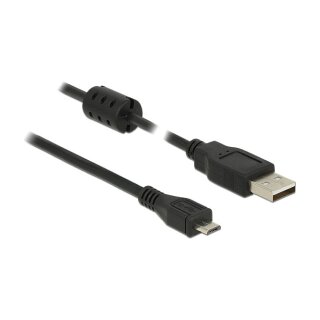 Kabel USB 2.0 Typ-A Stecker > USB 2.0 Micro-B Stecker 2,0 m schwarz