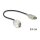 DELOCK Keystone Modul USB 2.0 A Buchse 250 > USB 2.0 A Buchse mit Kabel weiss