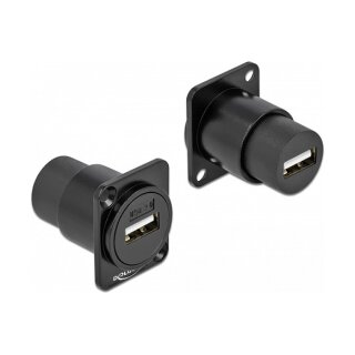 D-Typ Modul USB 2.0 Typ-A Buchse zu Buchse