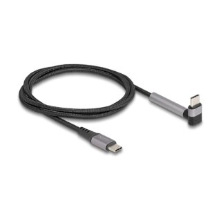 USB 2.0 Kabel USB Type-C™ Stecker zu Stecker gewinkelt mit Ständerfunktion PD 3.0 60 W 1,5 m