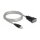 Adapter USB 2.0 Typ-A zu 1 x Seriell RS-232 D-Sub 9 + Adapter D-Sub 25