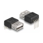 Adapter USB 2.0 Typ-A Buchse zu 4 Pin 90° gewinkelt