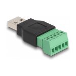 DELOCK USB 2.0 Typ-A St. zu Terminalblock Adapter 2-teilig