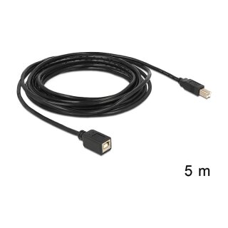Verlängerungskabel USB 2.0 B Stecker > B Buchse 5 m