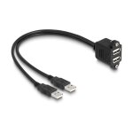 USB 2.0 Kabel 2 x USB Typ-A Stecker zu 2 x USB Typ-A...