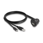 USB 2.0 Kabel USB Typ-A Stecker und USB Type-C™...