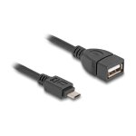 USB 2.0 OTG Kabel Typ Micro-B Stecker zu Typ-A Buchse 11 cm