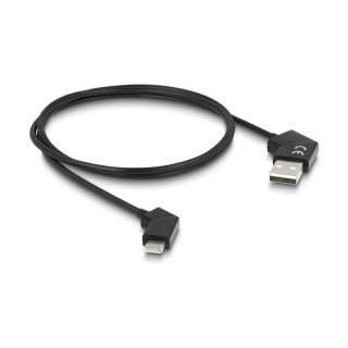 USB 2.0 Kabel Typ-A Stecker zu USB Type-C™ Stecker drehbar mit Schnellladefunktion 60 W 1,2 m