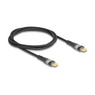 USB 2.0 Schnellladekabel USB Type-C™ Stecker zu Stecker transparent PD 3.0 100 W 1 m