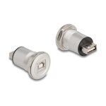 USB 2.0 Typ-A zu Typ-B Einbaubuchse Aluminium