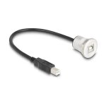 USB 2.0 Typ-B Einbaubuchse mit Kabelpeitsche Stecker 30...