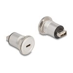 USB 2.0 Type-C™ zu Typ-A Einbaubuchse Aluminium