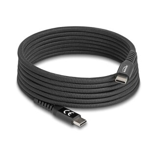 USB 2.0 Kabel USB Type-C™ Stecker zu Stecker mit magnetischer Textilummantelung PD 3.0 60 W 2 m