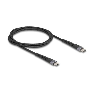 USB 2.0 Kabel USB Type-C™ Stecker zu Stecker mit verlängertem Knickschutz 60 W 1 m