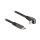USB 2.0 Flachbandkabel USB Type-C™ Stecker zu USB Type-C™ Stecker gewinkelt PD 3.0 60 W 14 cm schwarz