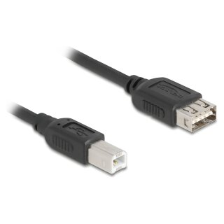Delock USB 2.0 Kabel USB Typ-B Stecker zu EASY USB Typ-A Buchse 5 m