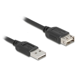Delock USB 2.0 Verlngerungskabel EASY USB Typ-A Stecker zu Typ-A Buchse 1 m