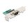 USB auf RS-232 Konverter FTDI FT231XS USB 2.0 Pfostenstecker zu D-Sub 9 Stecker mit Low Profile Blende und Kabel 30 cm