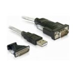 Adapter USB 2.0 Typ-A > 1 x Seriell DB9 RS-232 +...
