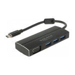 DELOCK USB 3.1 Gen 1 Adapter USB Type-C zu 3 x USB 3.0...