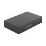 DELOCK 25.4cm 10Zoll Industrie Hub 10xUSB 3.2 Gen 1 Typ-A