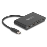 DELOCK USB 3.2 Gen 2 USB Type-C Hub mit 4 x USB Type-C...