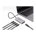 DELOCK USB 10 Gbps USB Type-C Hub mit 4 x USB Type-C...