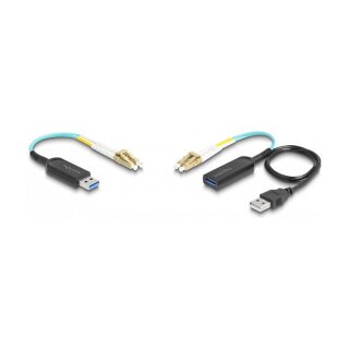 USB 10 Gbps Typ-A Extender Set über LC Duplex Kabel