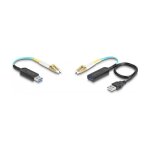 DELOCK USB 10 Gbps Typ-A Extender Set uber LC Duplex Kabel