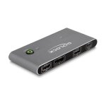 DELOCK USB-C KVM Switch zu HDMI und DisplayPort 8K MST...