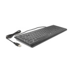 DELOCK USB Tastatur kabelgebunden 1.5m schwarz mit XXL...