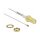DELOCK Antennenkabel SMA Buchse zum Einbau zu MHF 4 Stecker 0.81 20cm Gewindelnge 10mm weiss